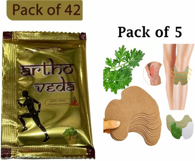 vitaherbal Artho veda Ayurvedic powder and Patches for jont pain relief Powder(42 x 4 g)