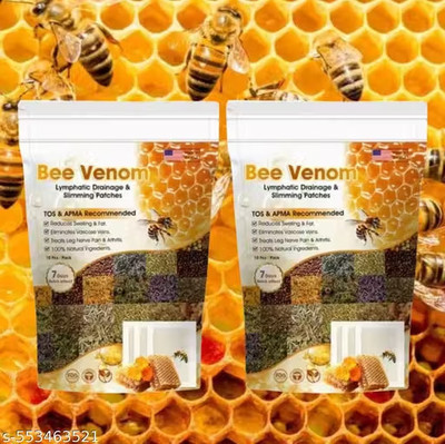 BAOUCH New Bee Venom Foot Patches (PACK OF 2)(1 BOX x 10 Patches) Plaster & Patch(2 x 50 g)