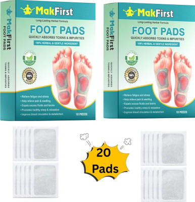 MAKFIRST Foot Pads weight loss Herbal Detox Weight Routine Support &Boost Energy Plaster & Patch(20 x 1 Patches)