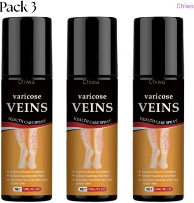 CHIWA Varicose Veins Spray OG Fast-Action Relief For Leg Pressure and Pain Liquid(3 x 100 ml)