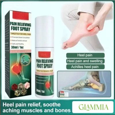 GLAMMIA Pain Relieving Foot Spray | Portable Cracked Heel Solution Spray(100 ml)