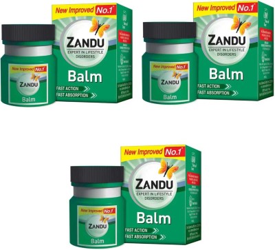 ZANDU Fast action Fast Absorption 25ml 3pc Balm(3 x 25 ml)