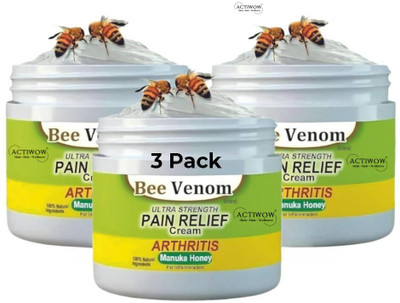 ACTIWOW Bee Venom Pain Relief for Muscle Fatigue Relief 3 PCS Cream(3 x 50 g)