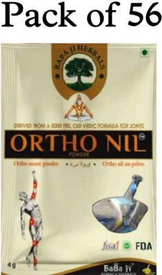 Vrukie Ortho Nil Powder Hebral Ortho Nil Powder Babaji Herbals 56pc Powder Powder(56 x 1 Units)