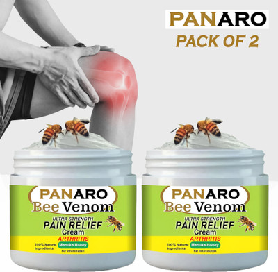 PANARO BeeVenom Advanced Joint & Bone Therapy Cream for Natural Pain Relief Cream(2 x 50 g)