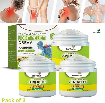 Kenkoderm BEE VENOM BODY PAIN RELIEF Cream(3 x 50 ml)