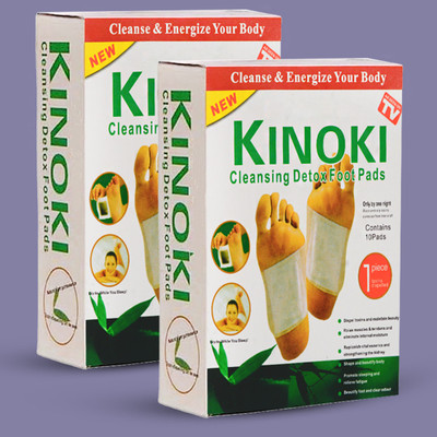 adbeni Detox Foot Pads (10 Pads x 2), Cleansing & Relaxation,Premium Toxin Remover Plaster & Patch(2 x 25 g)
