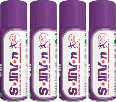 sollivon Herbal/Ayurvedic Pain Relief Spray(4 x 75 ml)