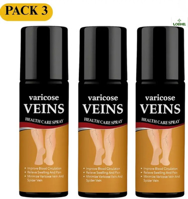 LORSHEL Varicose Vein Spray - muscle pain relief varicose spray, Effective for varico... Spray(3 x 30 ml)