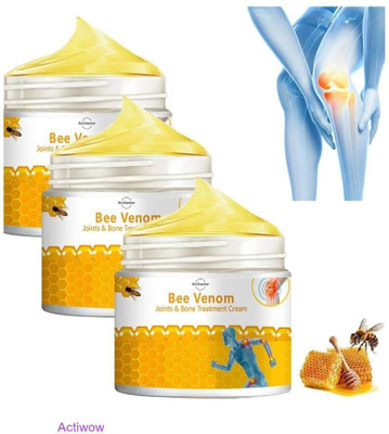 ACTIWOW Bee Venom Pain Relief Neck And Sports Injuries Cream Cream(3 x 33.33 g)
