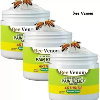 Bee Venom Joint Revitalizer Pain Relief Cream - Reliable Pain Solution Cream(3 x 50 g)