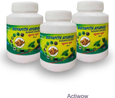 ACTIWOW Bidyapith Sugar Powder for Natural Glucose Balance Pack of 3 V03 Powder(3 x 100 g)