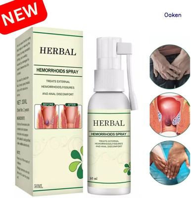 Oaken New HERBAL Hemorrhoid Spray | Fast Natural Relief, Safe Treatment Spray(50 ml)