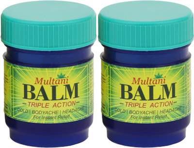 Multani Triple Action Balm (Pack of 2) | Multi-Propose Pain Relief - Balm(2 x 20 g)