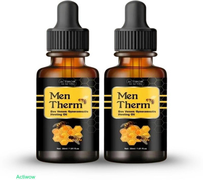 ACTIWOW Men Therm Bee Venom Heating Oil for Grip Strength Recovery Liquid(2 x 15 ml)