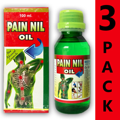 Quickbits Ayurvedic PAIN NIL OIL For Joint And Muscle Pain | Pack of 3 Liquid(3 x 100 ml)