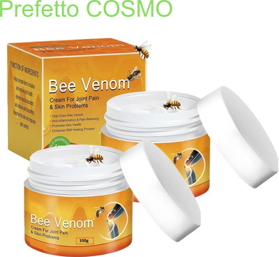 Prefetto COSMO Bee Venom for Quick Bone Pain Relief & Healing Support Cream(2 x 100 g)