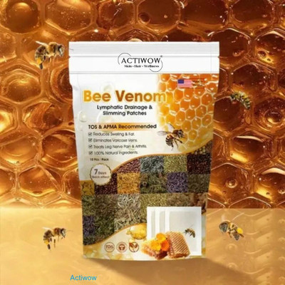 ACTIWOW Bee Venom Foot Patches Restore Circulation and Energy Balance BPR Plaster & Patch(100 g)
