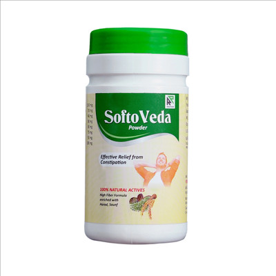 SOFTOVEDA Powder 100 Grams Helps in Natural Constipation Relief and Pain Alleviation Powder(100 g)