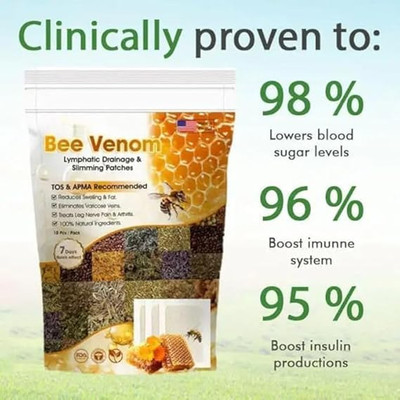 BAOUCH Bee Venom Foot Patches for Blood Circulation (100 g) Plaster & Patch(10 x 10 g)