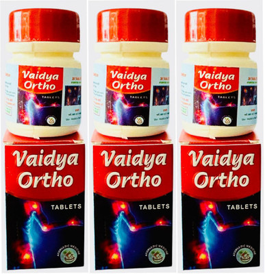 Quickbits kd vaidya ortho Pain Relief Pack 3 Bottles. Tablets(3 x 20 Units)