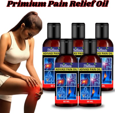 Phillauri Ayurvedic Pain Relief Oil For Back Pain, Joint Pain, Muscle Pain Liquid(5 x 60 ml)