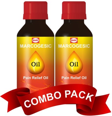 MARC Marcogesic Pain Relief Oil, Damdar Ortho Oil for Joint, Muscle, Knee Pain Liquid(2 x 60 ml)