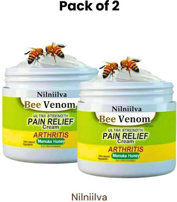 NILNIILVA Bee Venom Cream for Pain Relief and Recovery Pack of 2 Cream(50 g)
