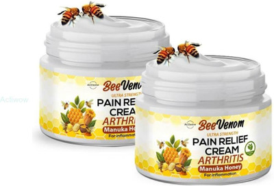 ACTIWOW Bee Venom Honey Pain Relief Ankles And Spine Cream Cream(2 x 50 g)