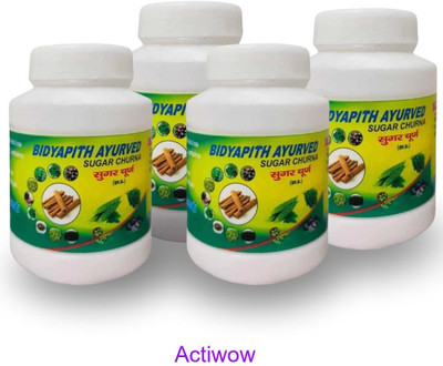 ACTIWOW Bidyapith Sugar Powder for Optimizing Sugar Level Maintenance Pack of 4 A02 Powder(4 x 100 g)