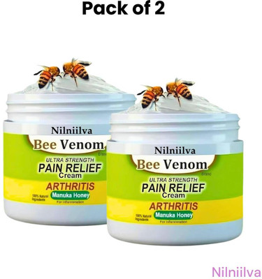NILNIILVA Bee Venom Cream for Spine and Neck Pain Relief Pack of 2 Cream(50 g)
