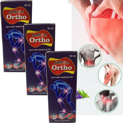 Saffron Ortho Aryurvedic Oil Dard Ka Specialist 50 ml Each (Pack of 3) Liquid(3 x 50 ml)