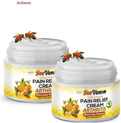 ACTIWOW Bee Venom Honey Pain Relief Stiffness And Inflammation Cream Cream(2 x 50 g)