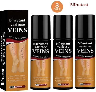 BIFRRUTANT Herbal Oil Formula Varicose Vein Stockings Spray Gentle Circulation Mist Liquid(3 x 50 ml)