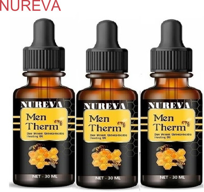 nureva Fat Reduction Oil Men Bee Venom Pack of 3 Liquid(3 x 30 ml)