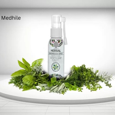 MEDHILE Hemorrhoids treatment spray with natural herbs, herbal piles (50 ml) Spray Spray(50 ml)