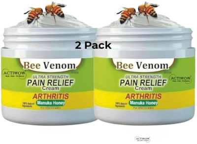 ACTIWOW Bee Venom Pain Relief for Arthritis Pain Aid 2 Pcs Cream(2 x 50 g)