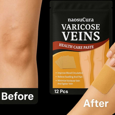Naosucura Herbal Varicose Veins Patches for Swelling, Pain and Circulation Improvement Plaster & Patch(12 Patches)