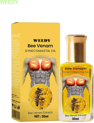WEEDY Bee Venom Gynecomastia Oil for Men – 30ml Liquid(30 ml)