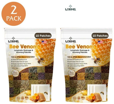 LORSHEL Bee Venom Foot Patches Remove Impurities with Detox Foot Pads Plaster & Patch(2 x 100 g)