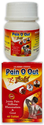 HARBORZA Pain o out tablet for Arthritis, sciatica, joint muscle pain Tablets(3 x 40 Units)