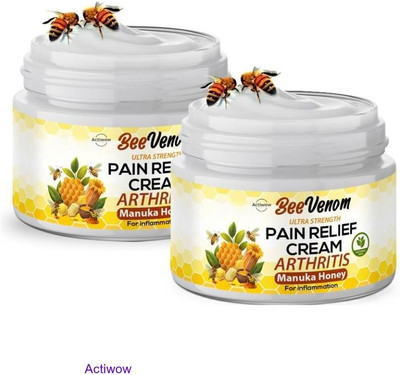 ACTIWOW Bee Venom Honey Pain Relief Tendon Pain And Inflammation Cream Cream(2 x 50 g)