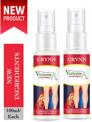 Crynn Varicose Vein Oil Spray 100ml (2-Pack) – Gentle Relief for Vein Issues Liquid(2 x 100 ml)