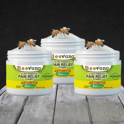 ACTIWOW BeeVenom Natural Relief for Stiff Back & Hips Pack of 3 Cream(3 x 16.67 g)