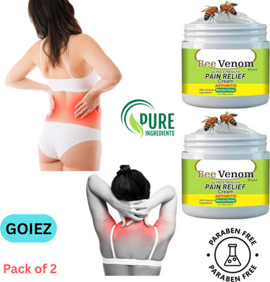 GOIEZ Bee Venom Cream For Bone Pain, Joint Healing And Comfort (pack Of 2) Cream(2 x 100 g)