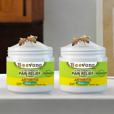 ACTIWOW BeeVana Pain Relief for Stress-Induced Muscle Pain Pack of 2 Cream(2 x 25 g)