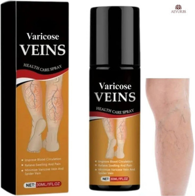 AEYURBS Fast Relief Varicose Vein Spray with Mint Cool Liquid Spray(50 ml)