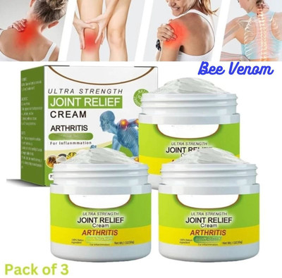 Bee Venom Y New Version of Pain Relief Cream | Bone Joint Pain Cream(3 x 100 g)