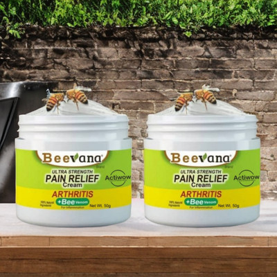 ACTIWOW BeeVana Pain Relief for Muscle Tension & Tightness Pack of 2 Cream(2 x 25 g)