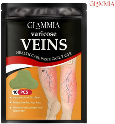 GLAMMIA Vericose Vein Patches | Herbal Blood Flow Support For Leg Health Plaster & Patch(10 Patches)